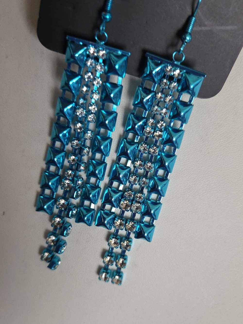 Paparazzi Turquoise Bling Earrings NWT